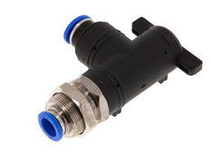 2-Way Elbow Ball Valve 10 mm Plastic/Brass Bulkhead