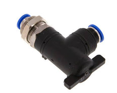 2-Way Elbow Ball Valve 10 mm Plastic/Brass Bulkhead