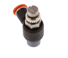 L-stuk Regelventiel 4 mm - R1/8'' Regeling-in Messing/Nylon