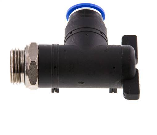 12 mm - G1/2'' Kunststof/Messing L-stuk 2-Weg Kogelkraan