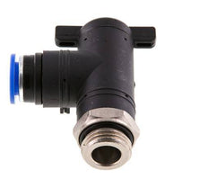 12 mm - G1/2'' Kunststof/Messing L-stuk 2-Weg Kogelkraan