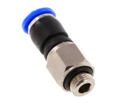 6mm & G1/8'' Draaidoorvoer Insteek Buitendraad Vernikkeld Messing/PBT NBR