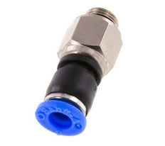 6mm & G1/8'' Draaidoorvoer Insteek Buitendraad Vernikkeld Messing/PBT NBR