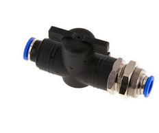 10 mm Kunststof/Messing rechte 2-Weg Kogelkraan Schotdoorvoer