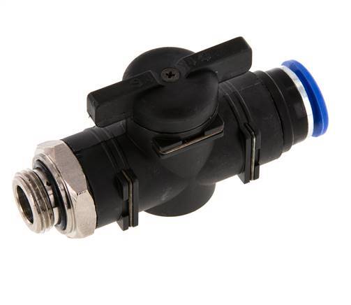 2-Way Straight Ball Valve 12 mm - G3/8'' Plastic/Brass