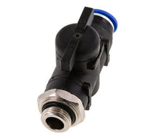 12 mm - G3/8'' Kunststof/Messing rechte 2-Weg Kogelkraan