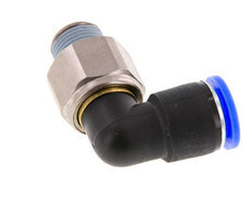 12mm & R3/8'' L-stuk Draaidoorvoer Insteek Buitendraad Vernikkeld Messing/PBT NBR