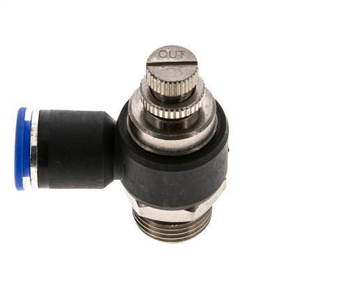 L-stuk Regelventiel 12 mm - G1/2'' Regeling-Uit Messing/Nylon