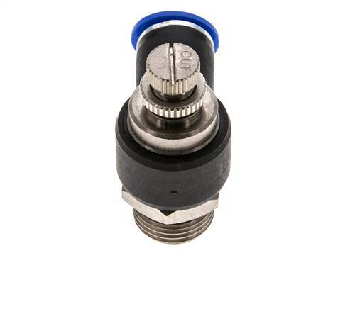 Flow Control Silencer Meter-Out Elbow 12 mm - G1/2'' Brass/PA 66