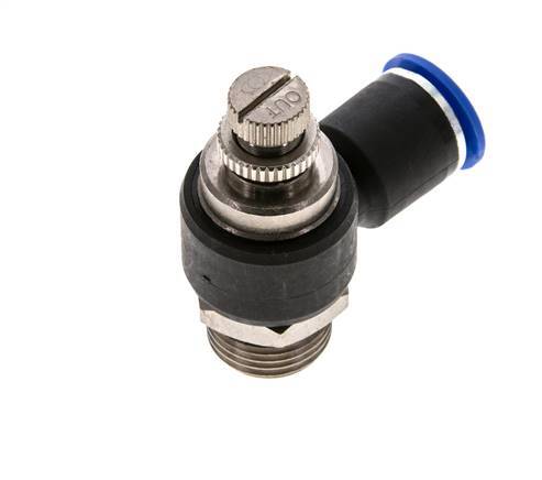 L-stuk Regelventiel 12 mm - G1/2'' Regeling-Uit Messing/Nylon