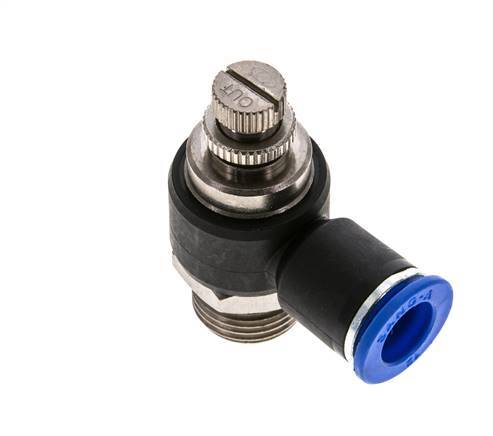L-stuk Regelventiel 12 mm - G1/2'' Regeling-Uit Messing/Nylon