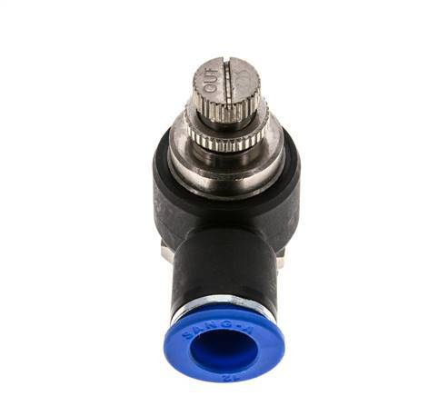 L-stuk Regelventiel 12 mm - G1/2'' Regeling-Uit Messing/Nylon