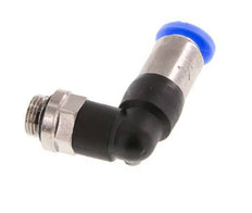 6mm & G1/8'' Zelfsluitende L-insteekkoppeling Vernikkeld messing/PBT buitendraad 0-10 bar [2 Stuks]