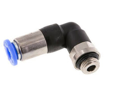 6mm & G1/8'' Zelfsluitende L-insteekkoppeling Vernikkeld messing/PBT buitendraad 0-10 bar [2 Stuks]