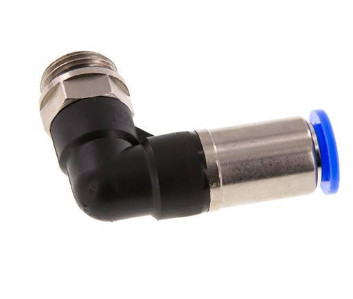 12mm & G1/2'' Zelfsluitende L-insteekkoppeling Vernikkeld messing/PBT buitendraad 0-10 bar