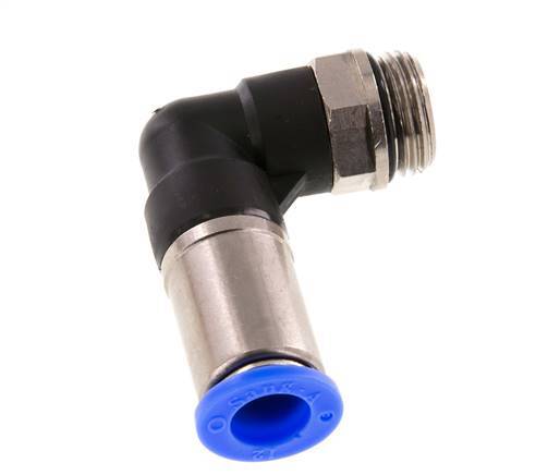 12mm & G1/2'' Zelfsluitende L-insteekkoppeling Vernikkeld messing/PBT buitendraad 0-10 bar