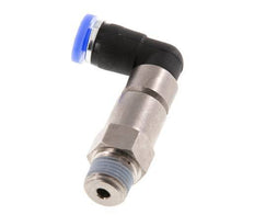4mm & R1/8'' L-stuk Hoge Snelheid Draaidoorvoer Insteek Buitendraad Vernikkeld Messing/PBT NBR