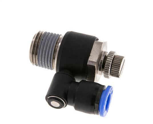 Draaibaar Regelventiel 10 mm - R1/2'' Regeling-Uit Messing/Nylon