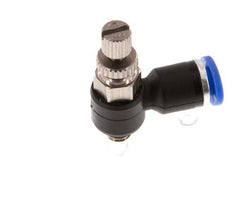 L-stuk Regelventiel 4 mm - M5 Regeling-Uit Messing/Nylon