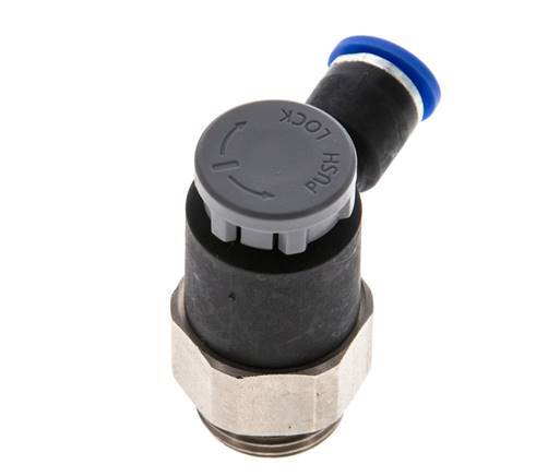 L-stuk Regelventiel 6 mm - G3/8'' Regeling-Uit Messing/Nylon Borgmoer