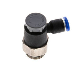 L-stuk Regelventiel 6 mm - G3/8'' Regeling-Uit Messing/Nylon Borgmoer