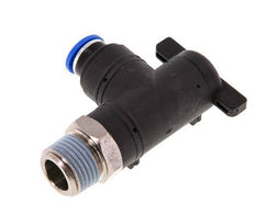 10 mm - R1/2'' Kunststof/Messing L-stuk 2-Weg Kogelkraan