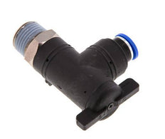 10 mm - R1/2'' Kunststof/Messing L-stuk 2-Weg Kogelkraan