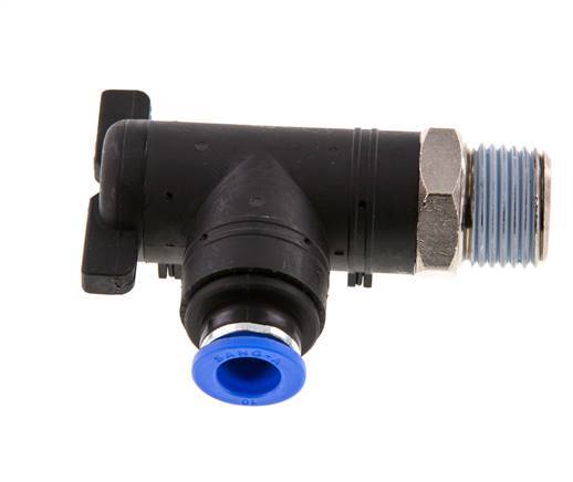 10 mm - R1/2'' Kunststof/Messing L-stuk 2-Weg Kogelkraan
