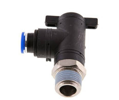 10 mm - R1/2'' Kunststof/Messing L-stuk 2-Weg Kogelkraan