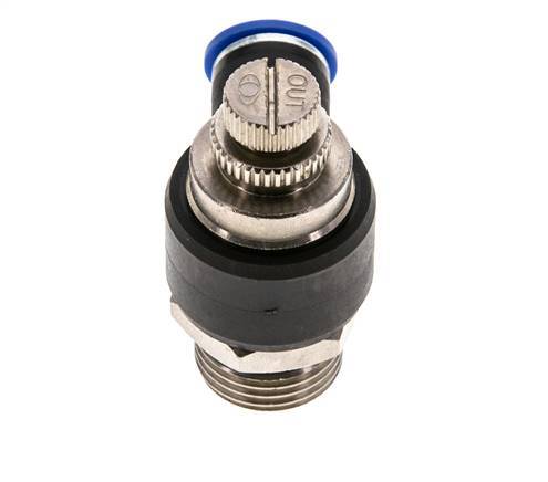 L-stuk Regelventiel 10 mm - G1/2'' Regeling-Uit Messing/Nylon