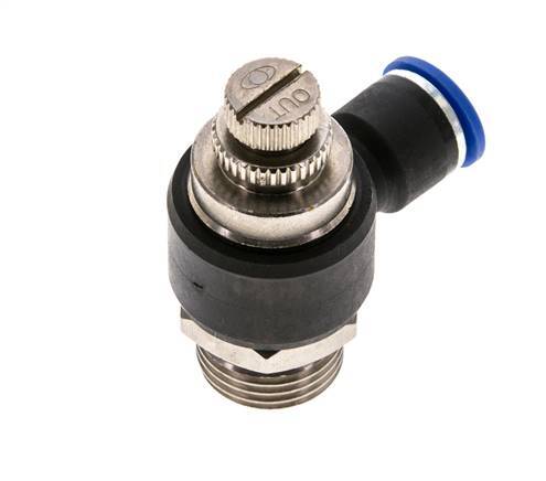 L-stuk Regelventiel 10 mm - G1/2'' Regeling-Uit Messing/Nylon