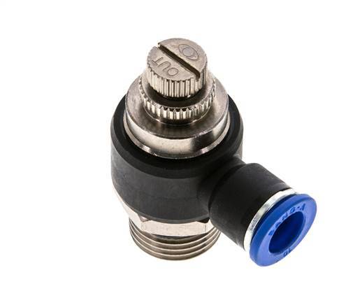 L-stuk Regelventiel 10 mm - G1/2'' Regeling-Uit Messing/Nylon