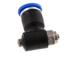 L-stuk Regelventiel 6 mm - M5 Regeling-Uit Messing/Nylon Sleufschroef