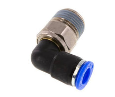 10mm & R1/2'' L-stuk Draaidoorvoer Insteek Buitendraad Vernikkeld Messing/PBT NBR