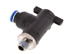 10 mm - R1/4'' Kunststof/Messing L-stuk 2-Weg Kogelkraan