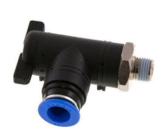 12 mm - R1/4'' Kunststof/Messing L-stuk 2-Weg Kogelkraan