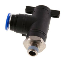 12 mm - R1/4'' Kunststof/Messing L-stuk 2-Weg Kogelkraan