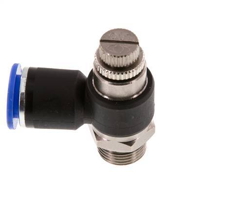 Flow Control Silencer Meter-Out Elbow 12 mm - G3/8'' Brass/PA 66
