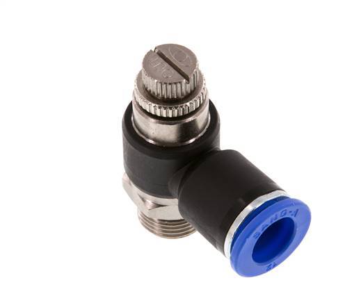 L-stuk Regelventiel 12 mm - G3/8'' Regeling-Uit Messing/Nylon