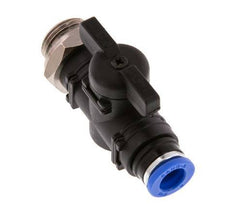 8 mm - G3/8'' Kunststof/Messing rechte 2-Weg Kogelkraan