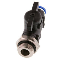 8 mm - G3/8'' Kunststof/Messing rechte 2-Weg Kogelkraan