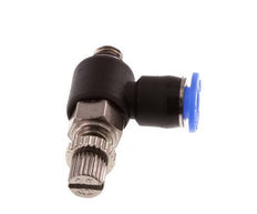 L-stuk Regelventiel 4 mm - M5 Regeling-Uit Messing/PBT