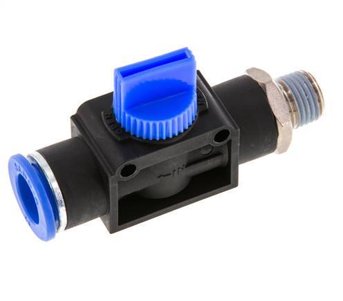 12 mm - R1/4'' Kunststof/Messing 3/2-Weg Handafsluiter Ontluchting aan Buiszijde