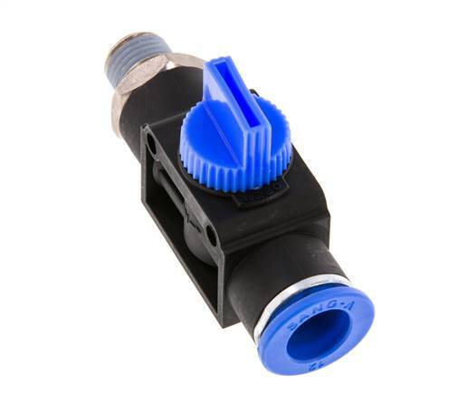 12 mm - R1/4'' Kunststof/Messing 3/2-Weg Handafsluiter Ontluchting aan Buiszijde