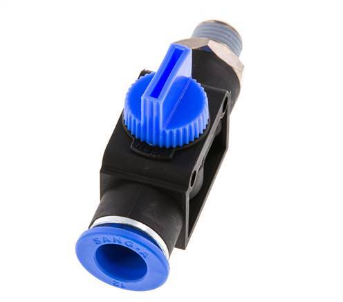 12 mm - R1/4'' Kunststof/Messing 3/2-Weg Handafsluiter Ontluchting aan Buiszijde