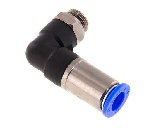 12mm & G3/8'' Zelfsluitende L-insteekkoppeling Vernikkeld messing/PBT buitendraad 0-10 bar