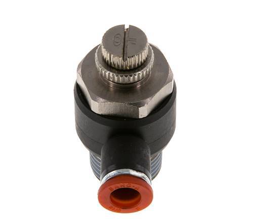 L-stuk Regelventiel 8 mm - R1/2'' Regeling-in Messing/Nylon