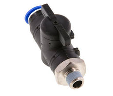 12 mm - R1/4'' Kunststof/Messing rechte 2-Weg Kogelkraan