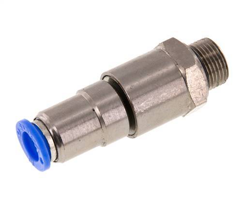 10mm & G3/8'' Hoge Snelheid Draaidoorvoer Insteek Buitendraad Vernikkeld Messing/PBT NBR