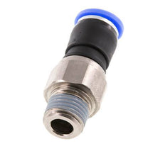 8mm & R1/4'' Draaidoorvoer Insteek Buitendraad Vernikkeld Messing/PBT NBR